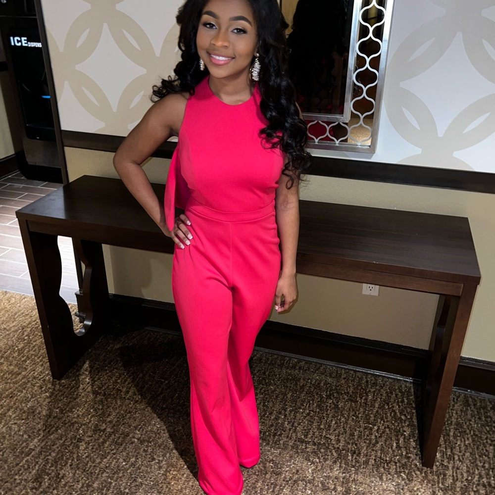 Pink jumpsuit size 2